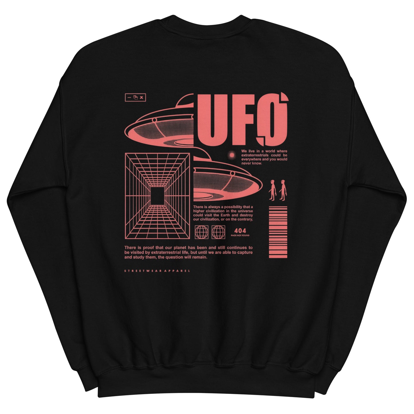UFO Invasion Sweatshirt – Gothic Fashion for Sci-Fi Enthusiasts