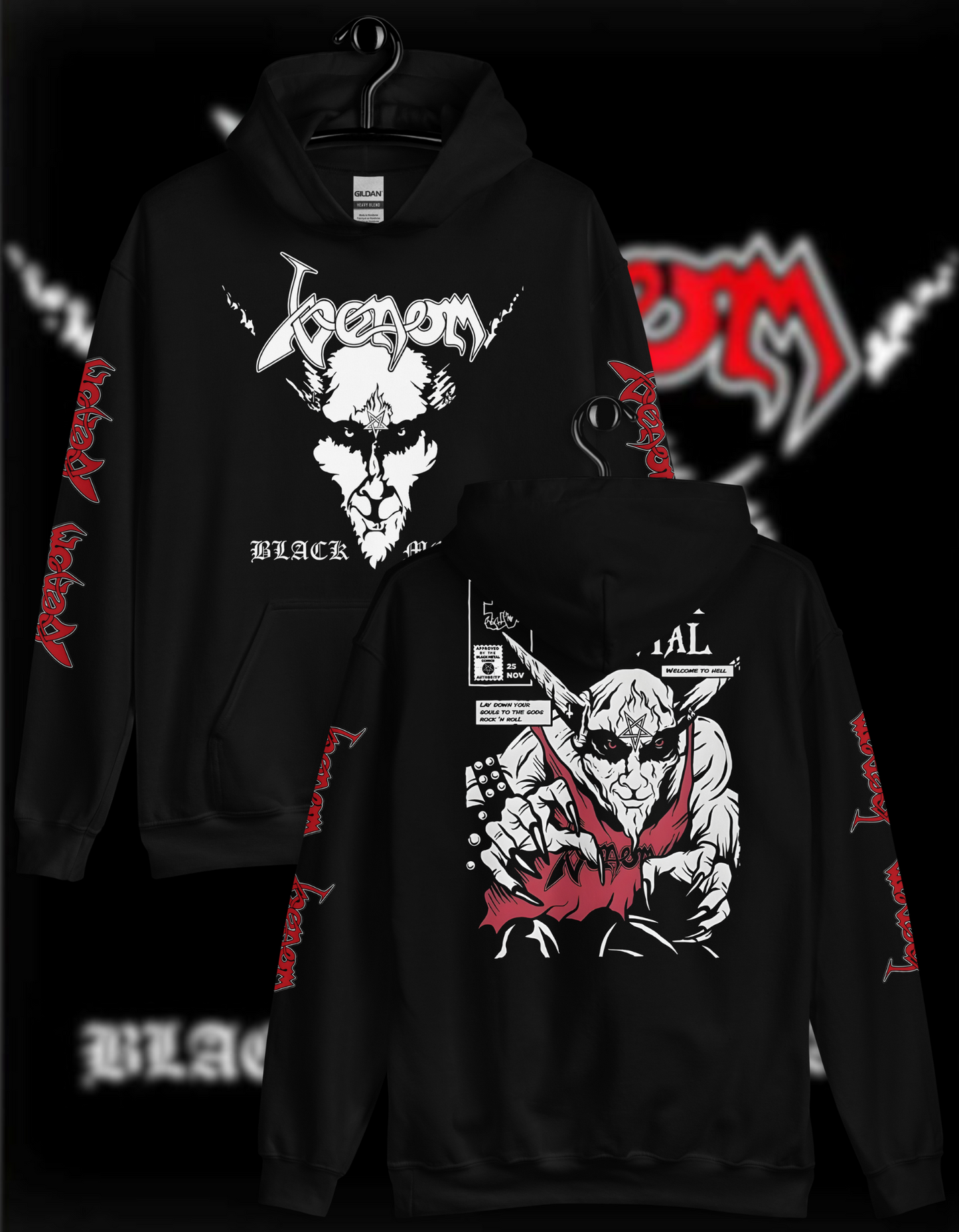 👹 Venom Hoodie - "Black Metal" 👹