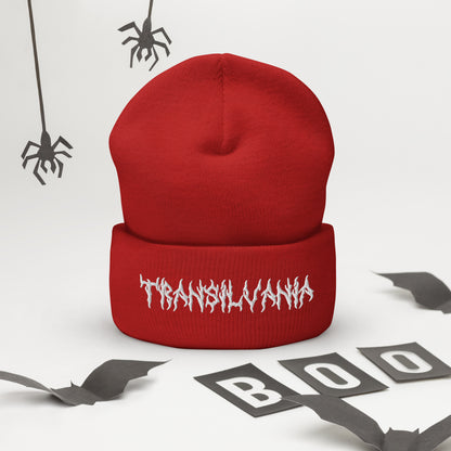 Transylvania Logo Beanie – For Lovers of Darkness and Mystery