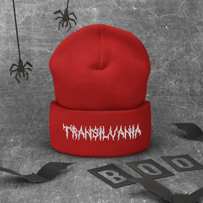 Transylvania Logo Beanie – For Lovers of Darkness and Mystery