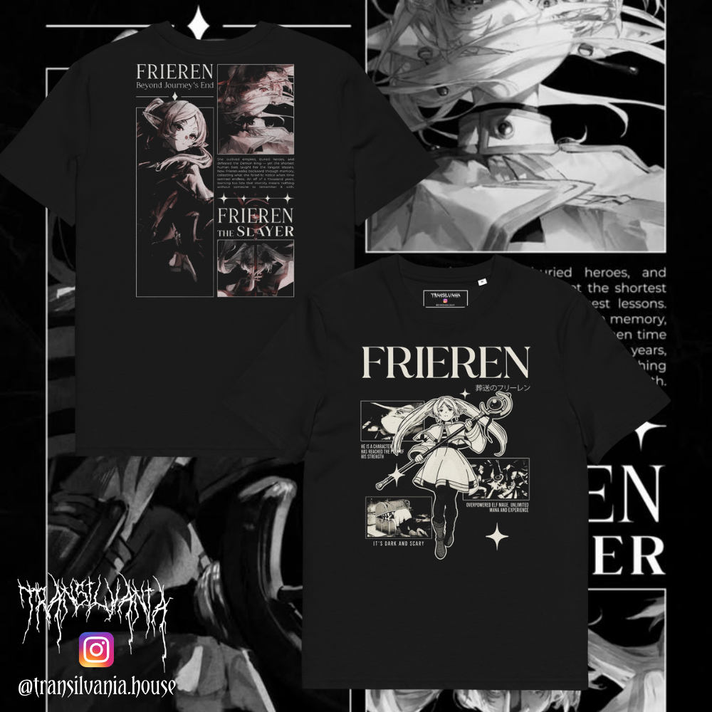 Frieren: Beyond Journey’s End 🖤✨ T-Shirt