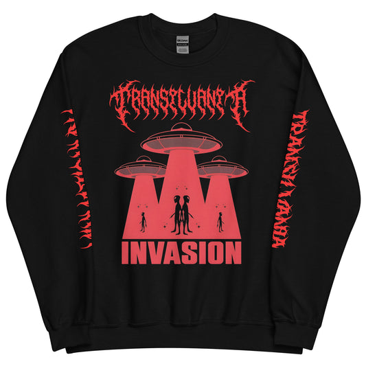 UFO Invasion Sweatshirt – Gothic Fashion for Sci-Fi Enthusiasts