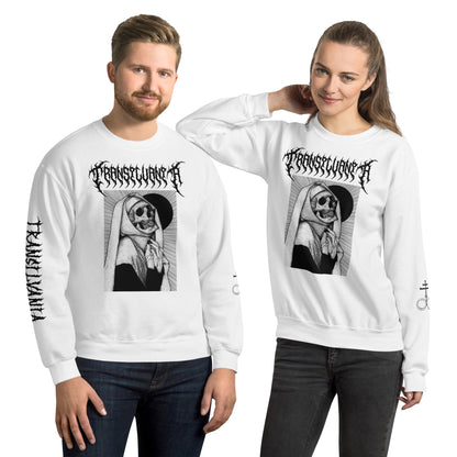 Nun's Wrath White Sweatshirt – Dark Gothic Streetwear