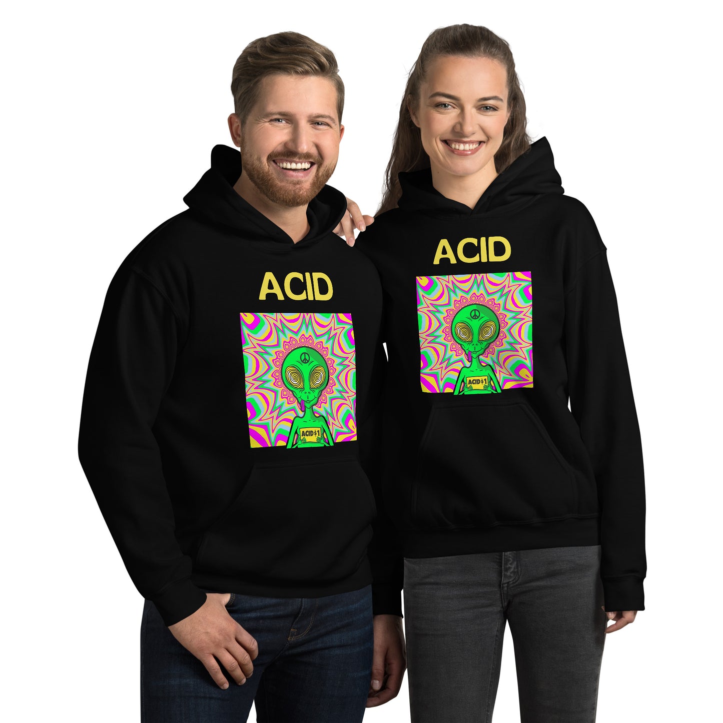 ACID Psychedelic Alien Hoodie – Trippy Streetwear