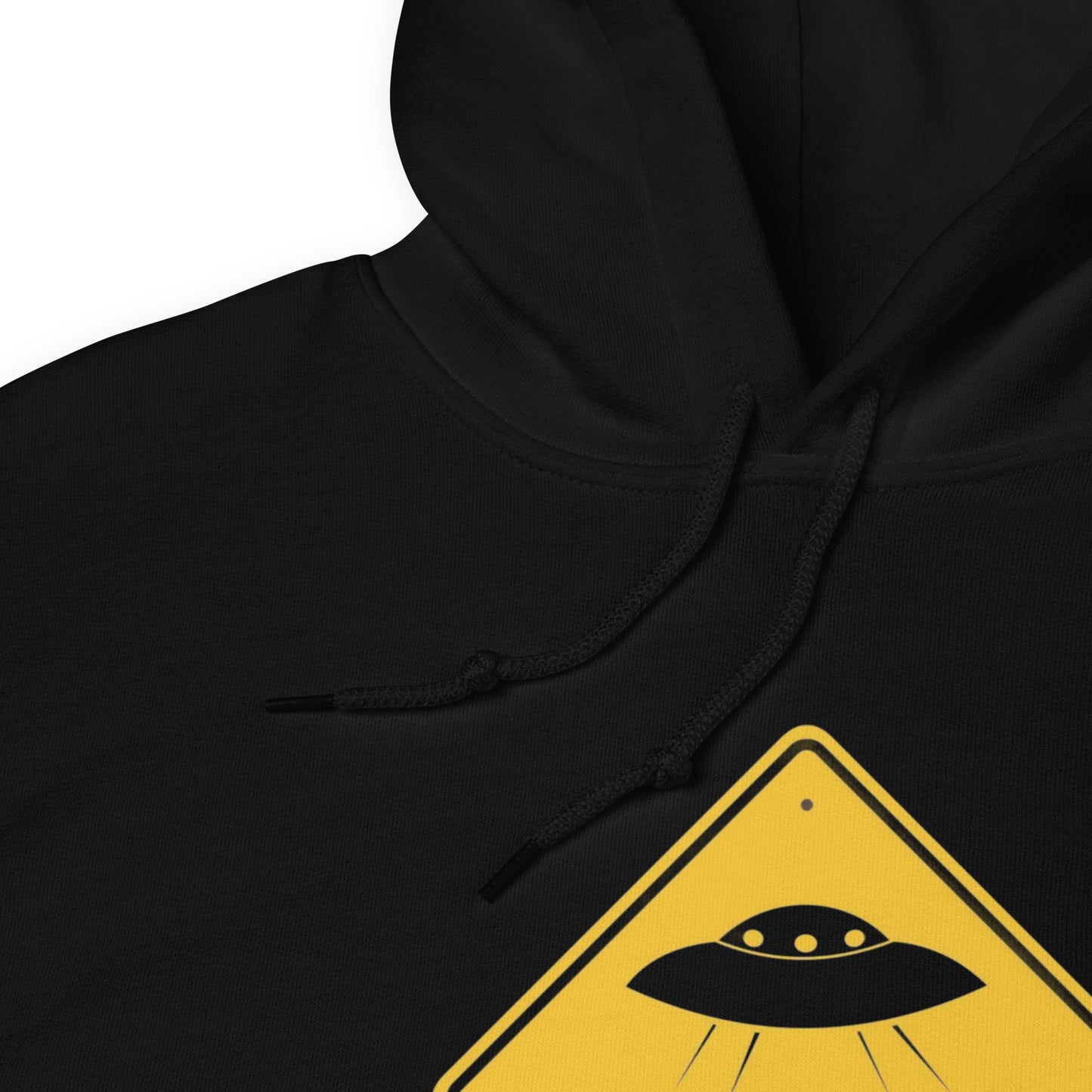 Alien Abduction Hoodie – Bold UFO Warning Design for Sci-Fi Lovers