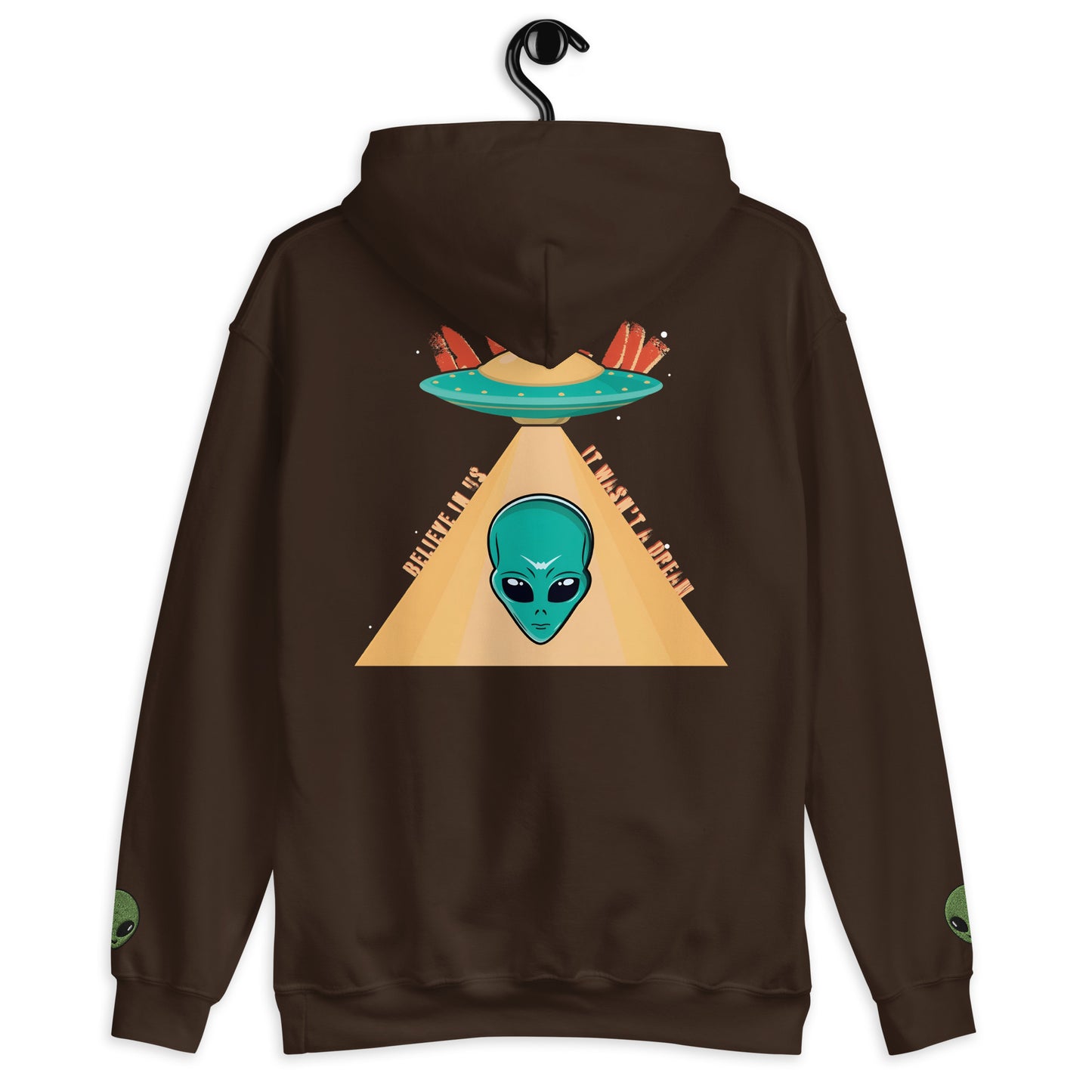 Alien Abduction Hoodie – Bold UFO Warning Design for Sci-Fi Lovers