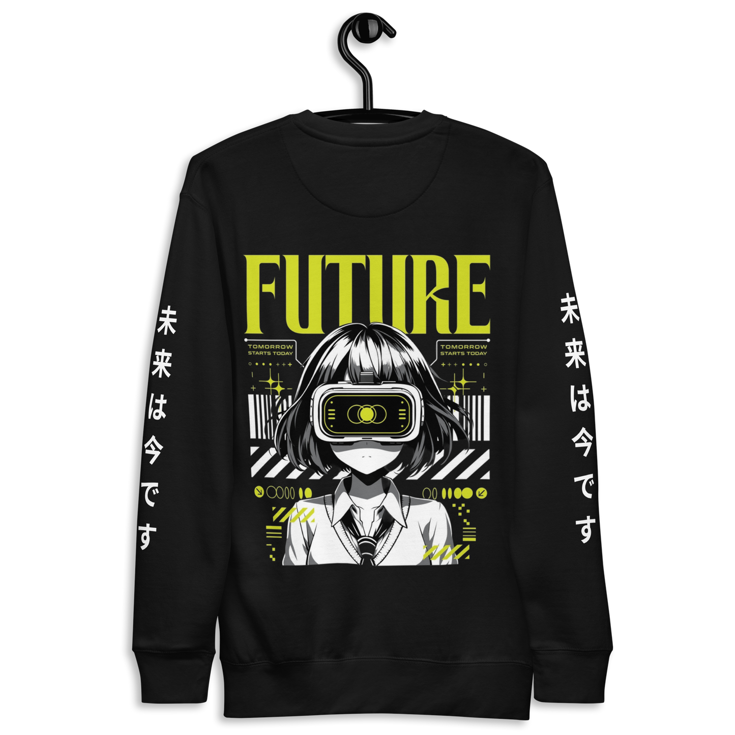 Futuristic Anime Sweatshirt – Limited Edition Cyberpunk Vision