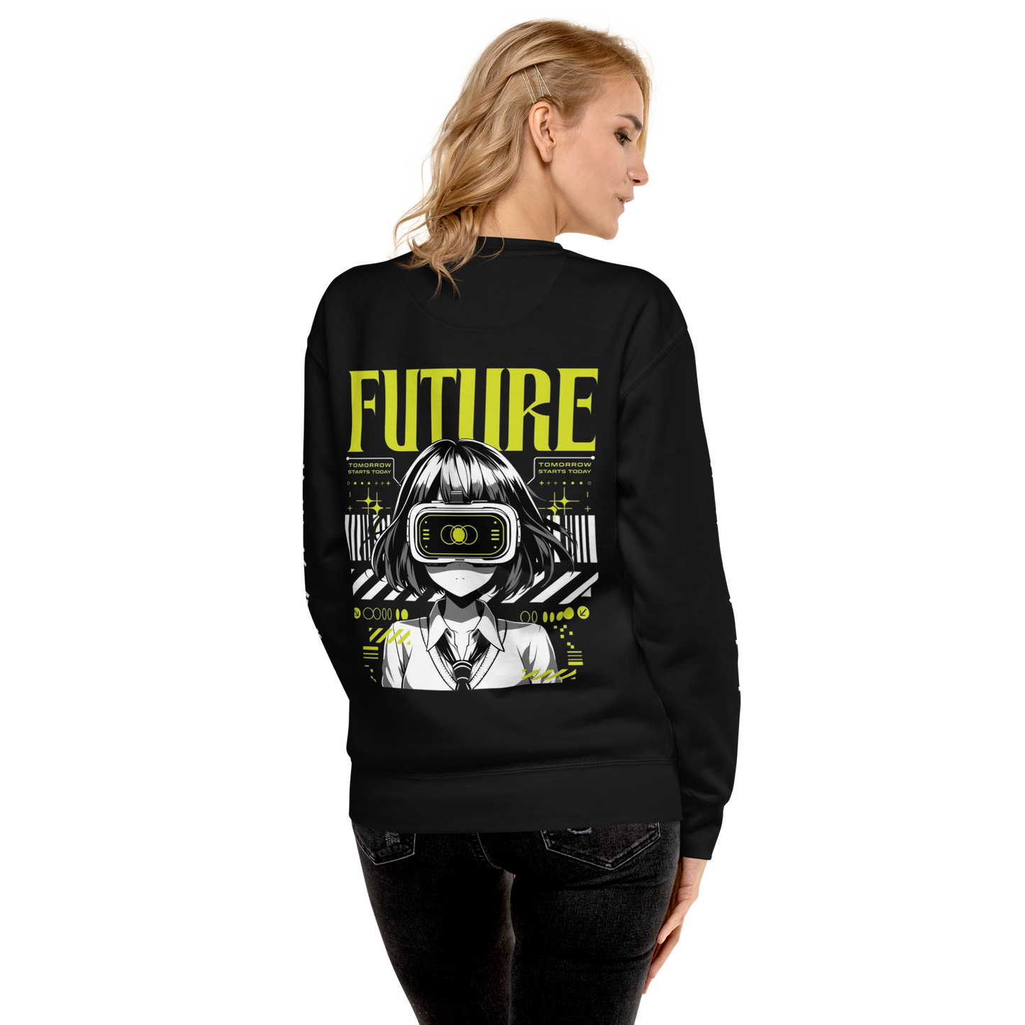 Futuristic Anime Sweatshirt – Limited Edition Cyberpunk Vision